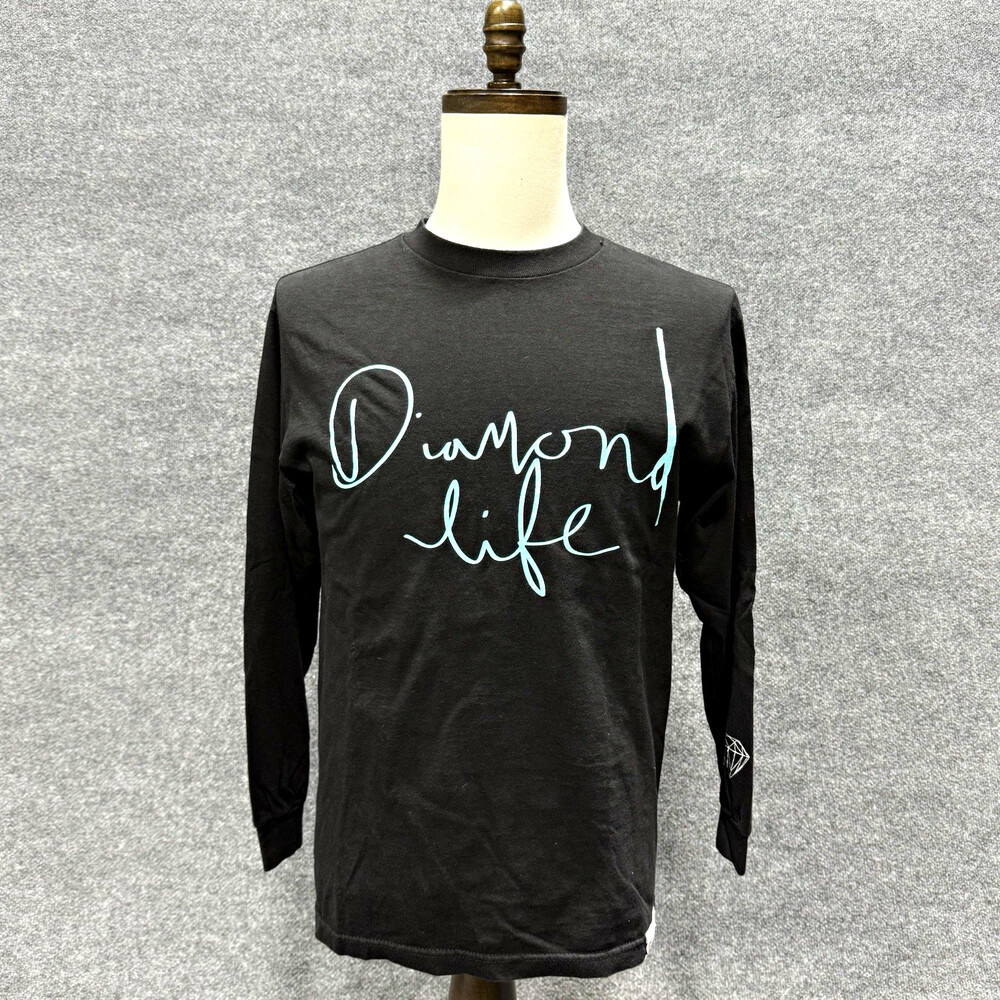 Diamond Supply Co Diamond Life Black Long Sleeve T Shirt Menâs Medium
